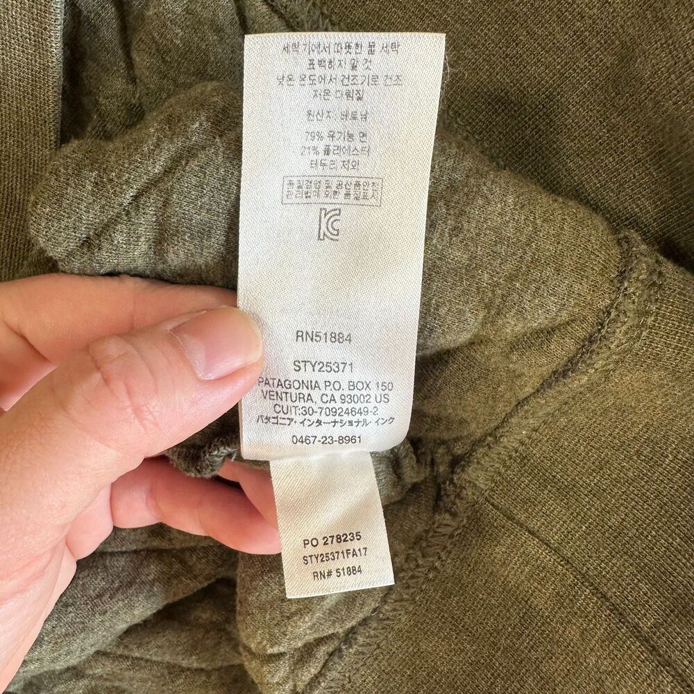 Patagonia Organic Cotton Quilt Snap-T Pullover Men's Size S Small Green - Picture 11 of 16